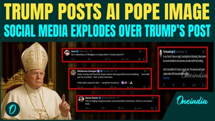 Trump Sparks Outrage With AI Pope Image After Joking He Wants To Succeed Francis | Papal Conclave