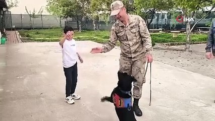 Bingöl’de şehit çocuğu jandarmada unutulmaz bir gün geçirdi