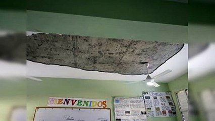 Temen por grietas en escuela de Santo Domingo Oeste
