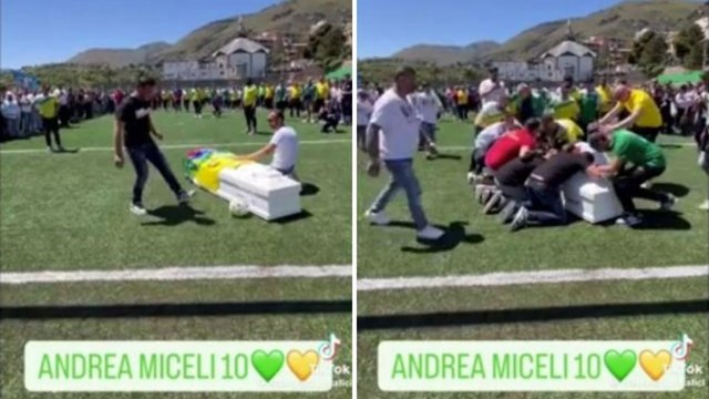 Sparatoria a Monreale: ai funerali di Andrea Miceli l'ultimo gol segnato dalla bara
