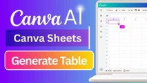 Create Smart Tables in Seconds with Canva Sheets AI