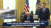 Trump publica una imagen disfrazado de Papa tras bromear con asumir el cargo