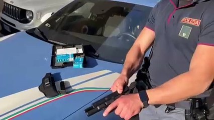 Lucca, la pistola giocattolo sequestrata