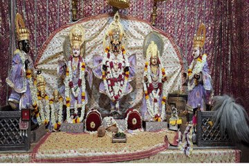 मंदिर रामचंद्रजी का पाटोत्सव: वेद मंत्रों से किया राम दरबार का पंचामृत अभिषेक,  मंदिर में गूंजे बधाई गान
