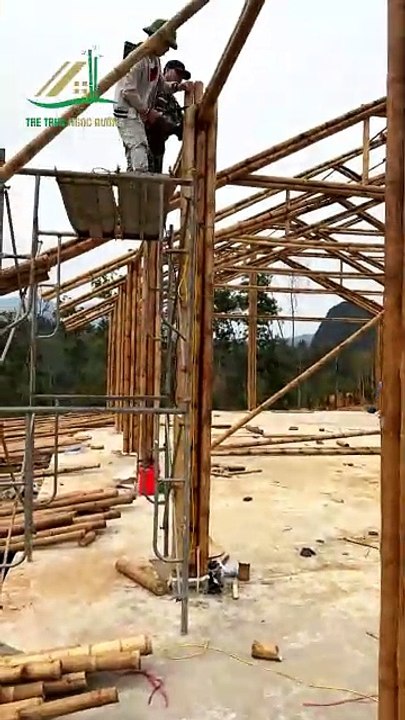 Khám Phá Công Trình Nhà Tre Hai Mái Truyền Thống Hòa Bình – Nghệ Thuật Kiến Trúc Dân Tộc Tre Trúc Ngọc Dương