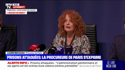Prisons attaquées: "l'empreinte de la criminalité organisée", détaille la procureure de Paris