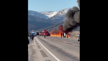 REFILE: Crash involving tour van outside Yellowstone National Park kills seven