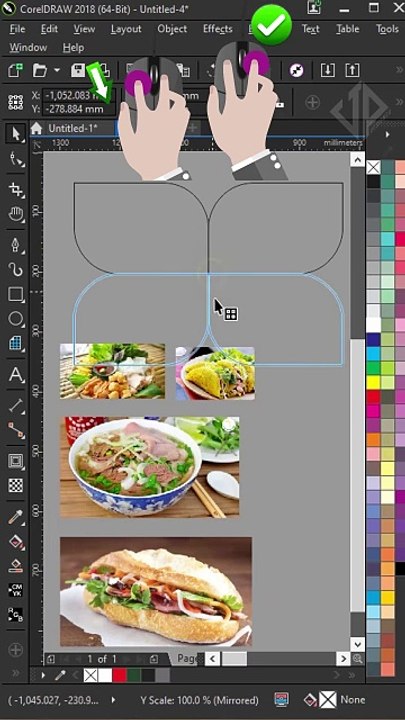 Powerclip Effect in Coreldraw - Hiệu ứng Powerclip trong Coreldraw