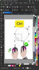 How to draw a yin and yang bagua quickly in Coreldraw