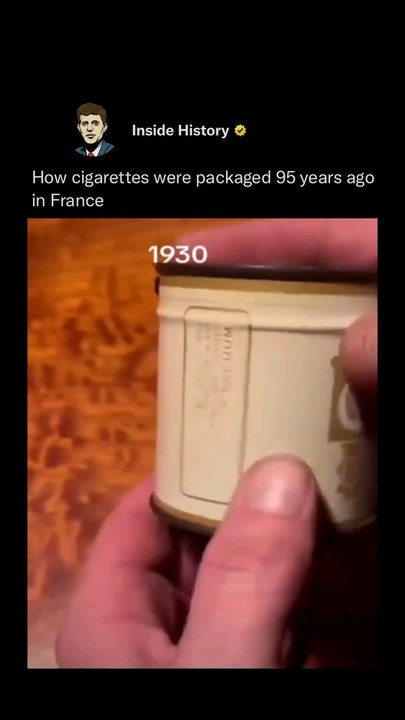 How cigarettes were packaged 95 years ago in France