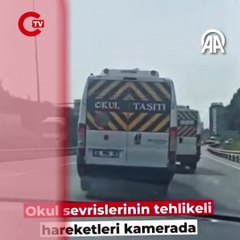 İstanbul'da görüntüler tepki çekmişti Okul servisi sürücüleri yakalandı!