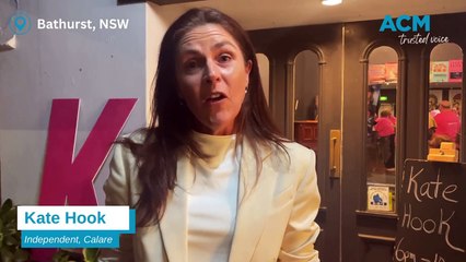 Kate Hook speaks on election night 2025