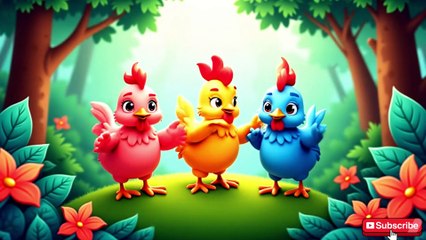 🐣 "Five Little Chickens | Fun Farm Animal Song for Kids | Learning Numbers & Sounds"