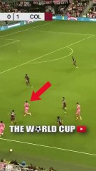 Lionel Messi likes to lurk in a difficult spot