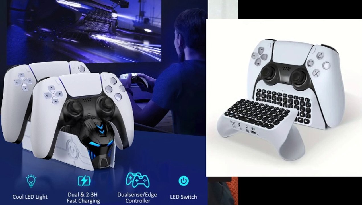 Gamers opinions about this PS5 Controller Accessories Charging Station with LED LIGHT
