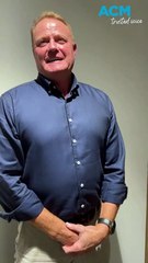 Andrew Lethlean speaks on election night, after a momentous campaign in Bendigo.