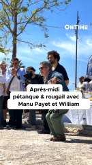 On est allé faire une aprèm pétanque et rougail saucisses avec Manu Payet et William Lebghil 😂