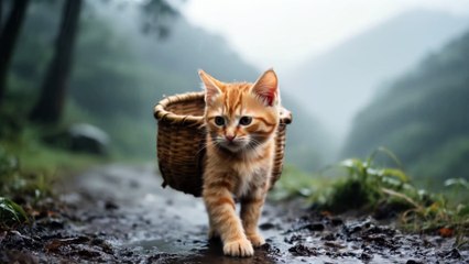 Kitten’s Daring Sacrifice: Risking All for Eggs to Heal Mama Cat, Spared by an Eagle
