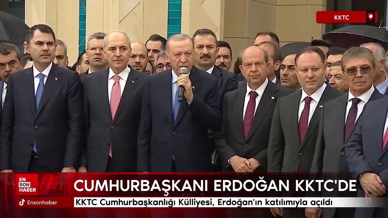 KKTC Cumhurbaşkanlığı Külliyesi, Erdoğan'ın katılımıyla açıldı