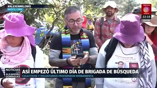 Madres buscadoras terminan nueva jornada de búsqueda en el Ajusco
