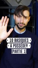 10 basiques à posséder 🧥 Partie 1