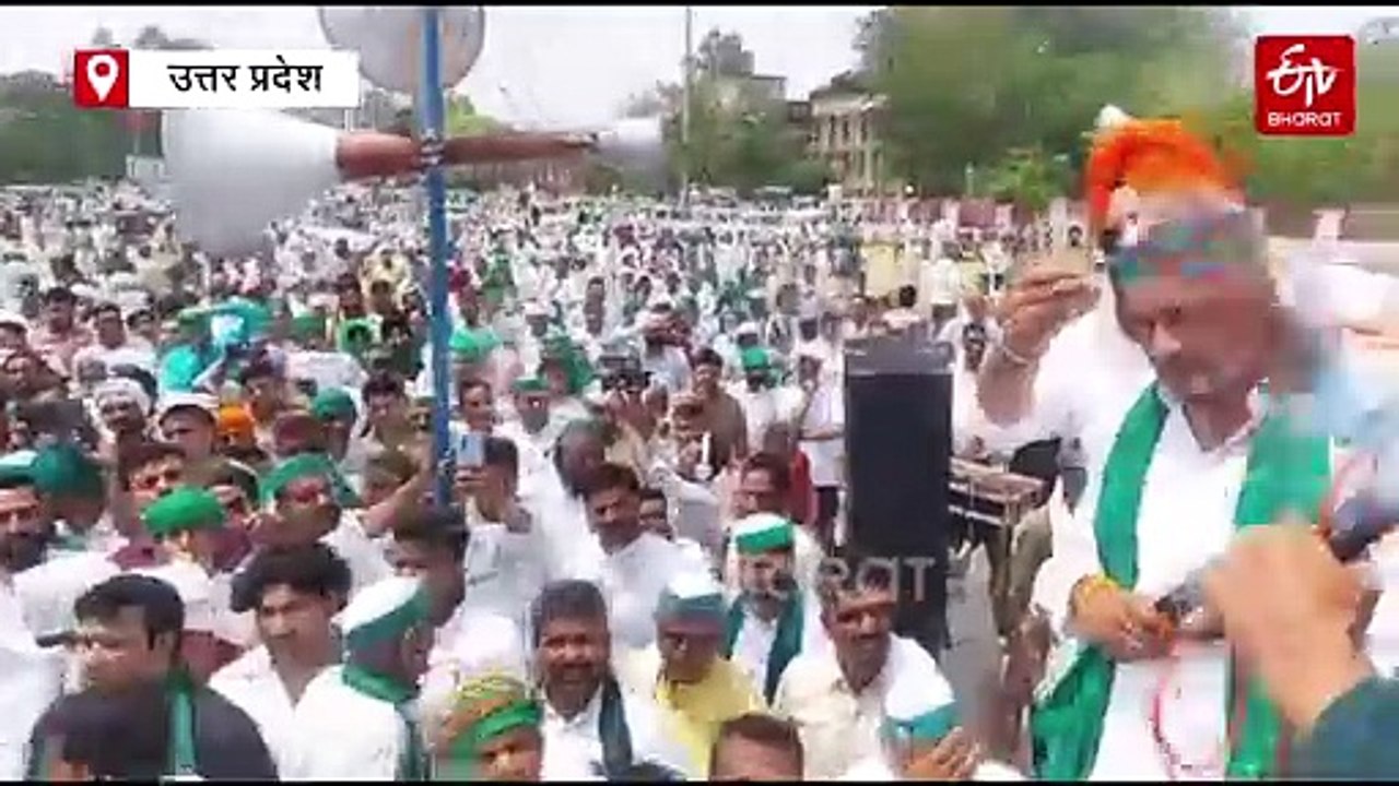 मुजफ्फरनगर में किसान महापंचायत; मंच पर बिगड़ी राकेश टिकैत की तबीयत, भाकियू अध्यक्ष ने भविष्य में ऐसी गलती नहीं करने की दी चेतावनी
