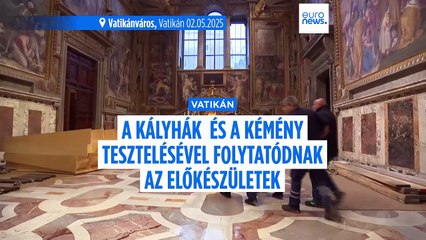 Sárga füsttel tesztelik a Sixtus-kápolna kéményét