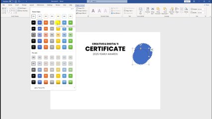 How to Design professional Certificate in Microsoft word 2025 | Easy Method