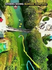 Others Doing Bungee Jumping vs This Guy   ☠️ #edit #bungeejumping #usa #newyork