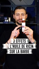 3 effets de l'huile de ricin sur la barbe 🧔
