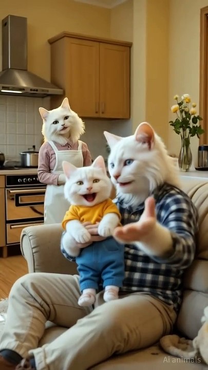 A small negligence leads to an irreparable family tragedy#cat #sad #ai #shorts #family #safe #kitten