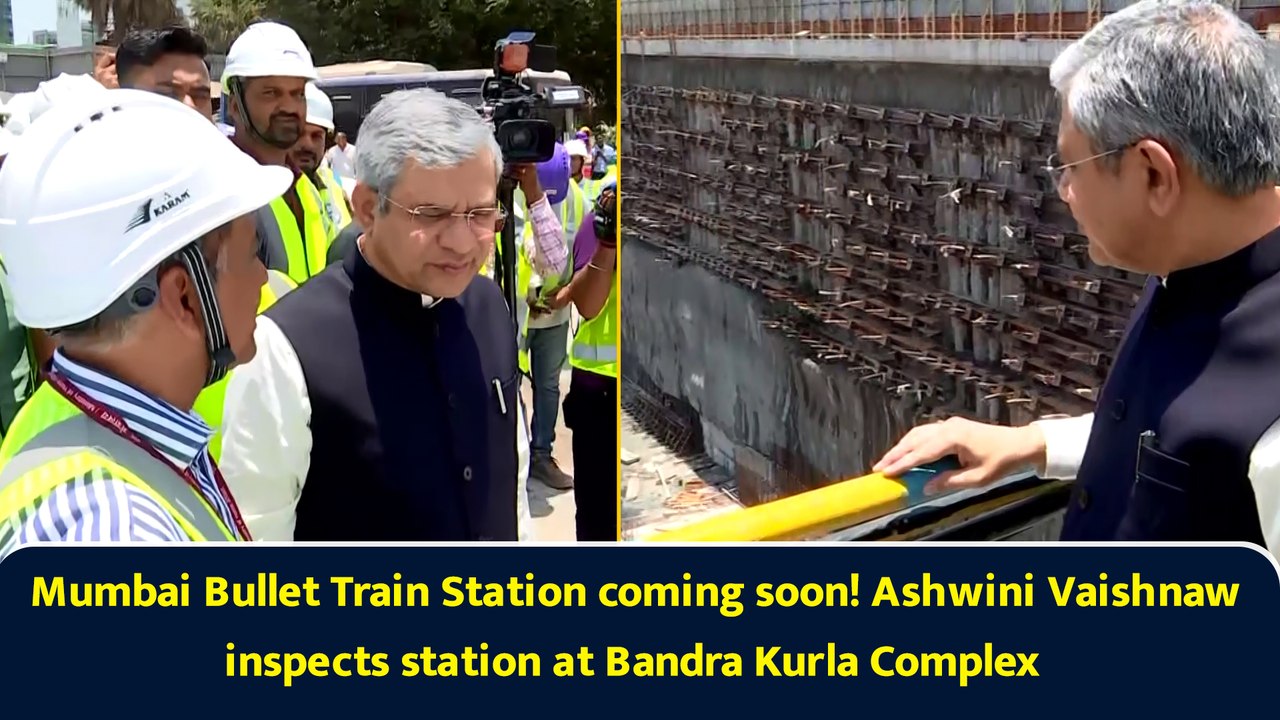 Mumbai Bullet Train Station coming soon! Ashwini Vaishnaw inspects station at Bandra Kurla Complex