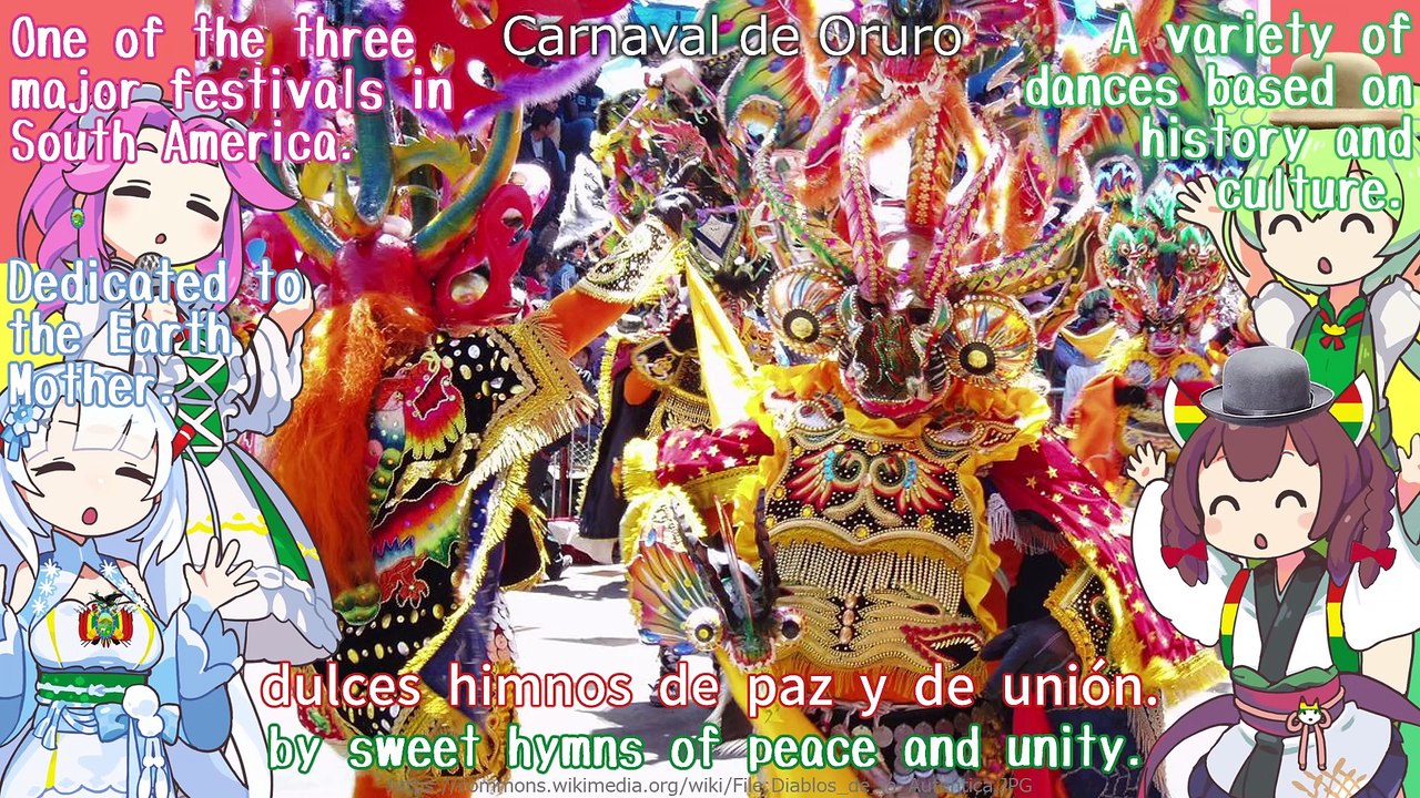 Bolivia National Anthem "Himno Nacional de Bolivia" Spanish Chorus (NEUTRINO) / English Subtitles