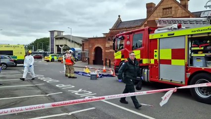 Emergency services Kettering train station