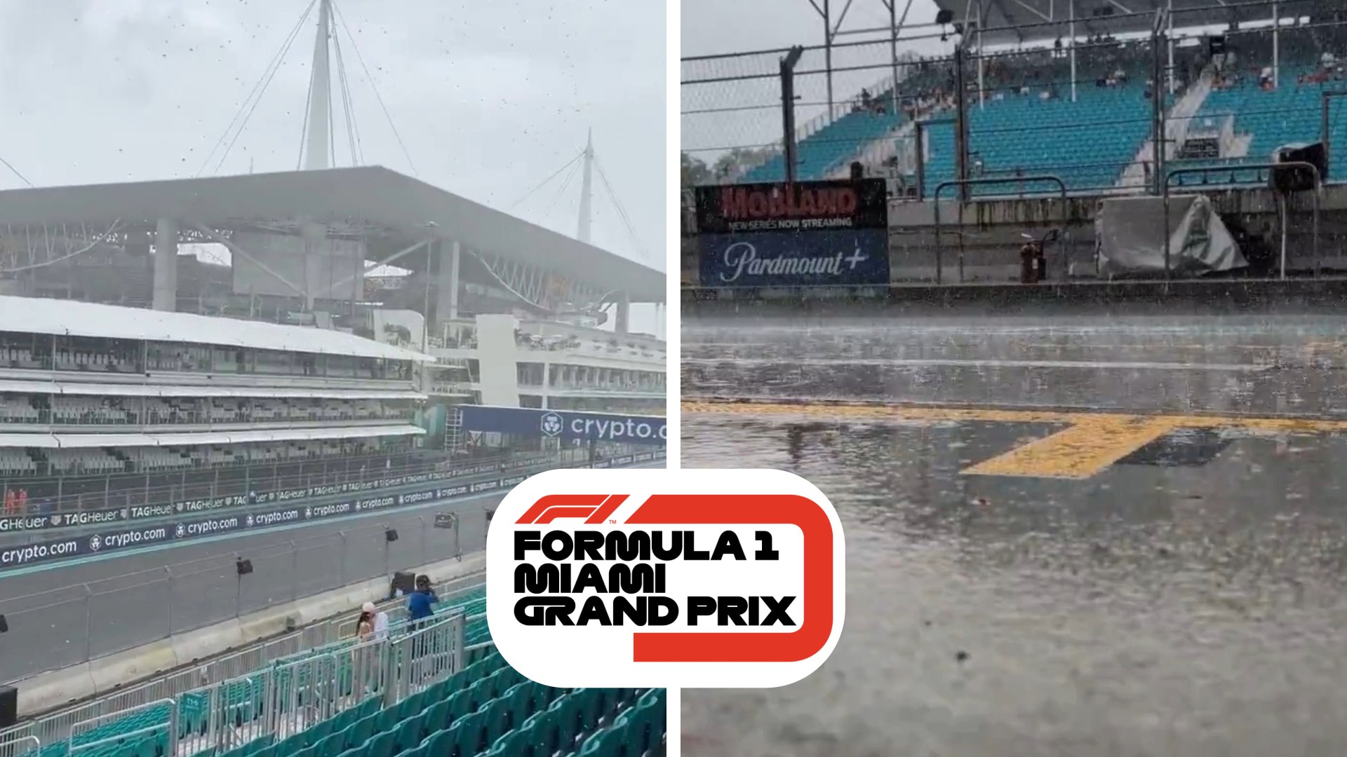 GP de Miami: La lluvia sorprende a la Fórmula 1 previo a la carrera ...