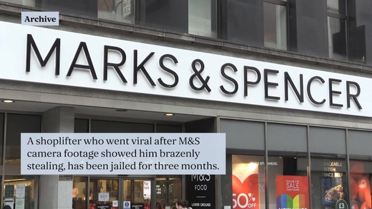 Viral M&s shoplifter jailed and banned from City of London for five years
