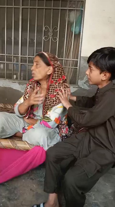 Nani or Nawasa....,grandma and grandson 😍 for looking cute 🥺