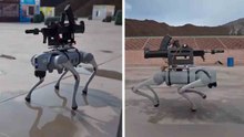 Video: Chinesische Spezialeinheiten setzen bewaffneten Roboterhund bei Stadtgefechtsübung im tibetischen Hochland ein