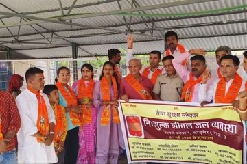थार में गर्मी ने दिखाएं तेवर, बजरंग दल ने रेलवे यात्रियों के लिए शुरू की पेयजल सुविधा