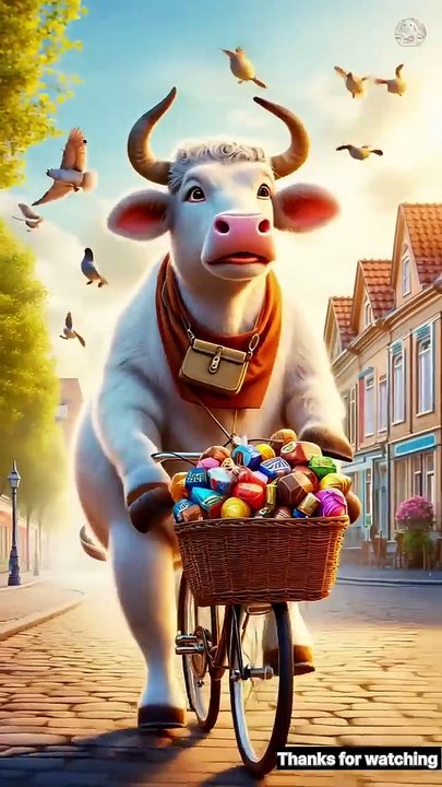 Hardworking Cow Selling Chocolates 🍫🍭 Outside  School