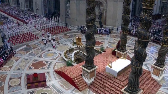 Cardinals attend mass on eighth day of mourning for Pope Francis