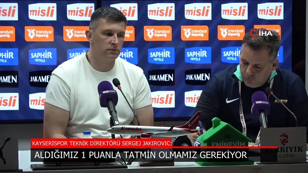 Sergej Jakirovic: "Aldığımız 1 puanla tatmin olmamız gerekiyor"