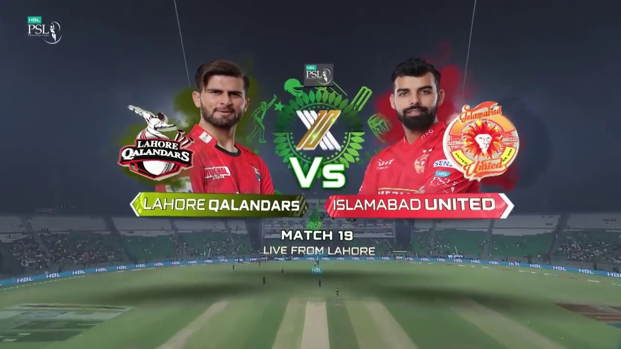 HBL PSL  | 19th Match | Lahore Qalanders vs Islamabad United  | Full Match | Highlights | T20 | 2025