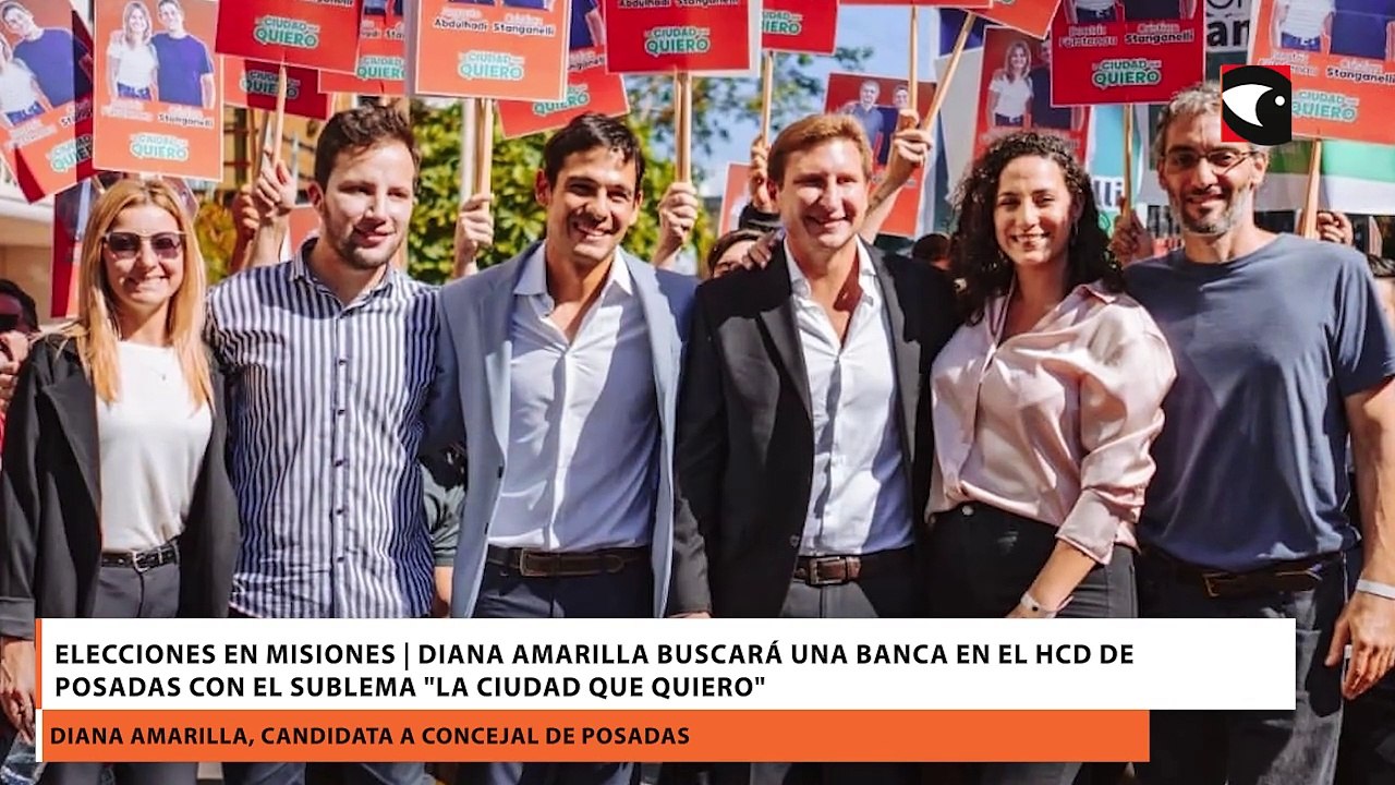 Elecciones en Misiones  Diana Amarilla buscará una banca en el HCD de Posadas con el sublema La ciudad que quiero