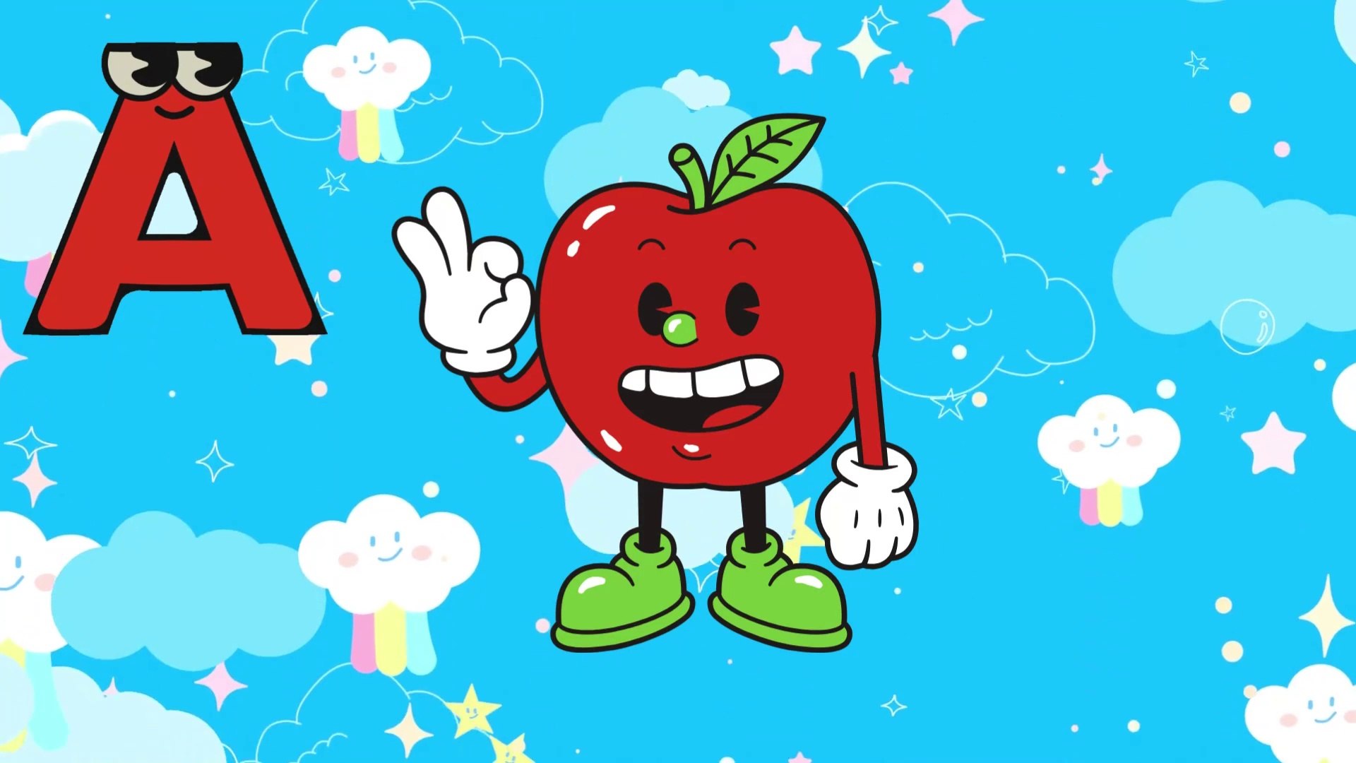 ⁣ABC SONGS FOR KIDS !A FOR APPLE SONG !!!! ABC ALPHABET SONGS WITH FUNY MUSIC FOR CUTIES CHILDREN....