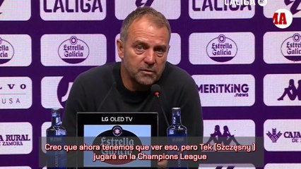 Flick confirma que Szczęsny será el portero en Champions y en el Clásico ante el Real Madrid