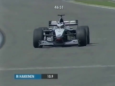 F1 – Mika Häkkinen (McLaren Mercedes V10) lap in qualifying – Belgium 2000
