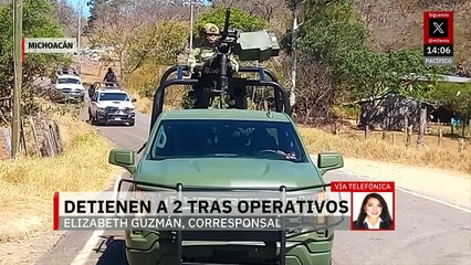 Durante operativo en Michoacán, detienen a dos presuntos integrantes del CJNG