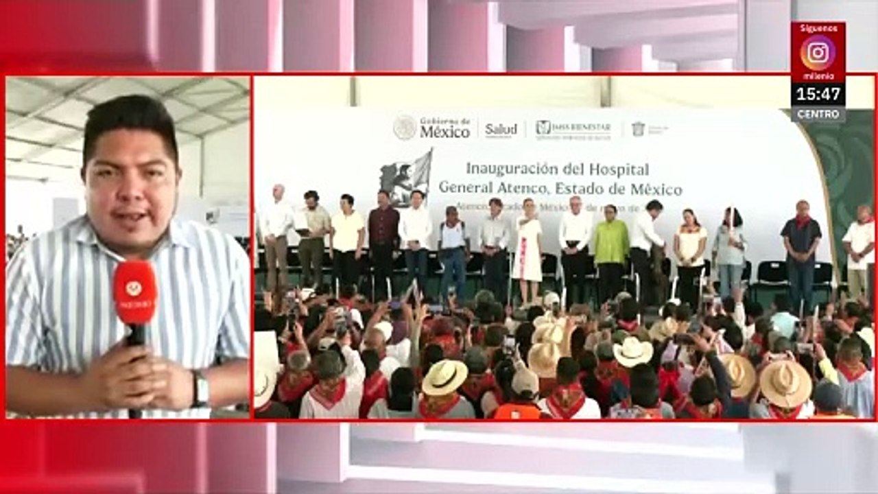 Claudia Sheinbaum encabeza inauguración de Hospital General de Atenco
