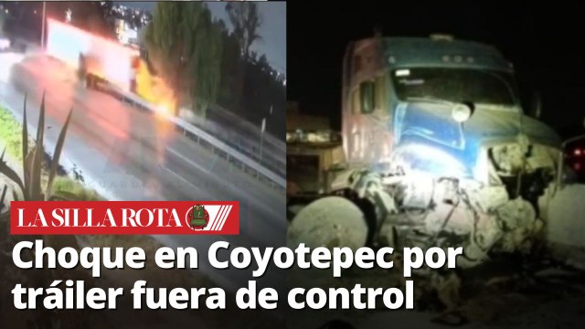 Conductor de tráiler se queda dormido y provoca accidente en la México-Querétaro